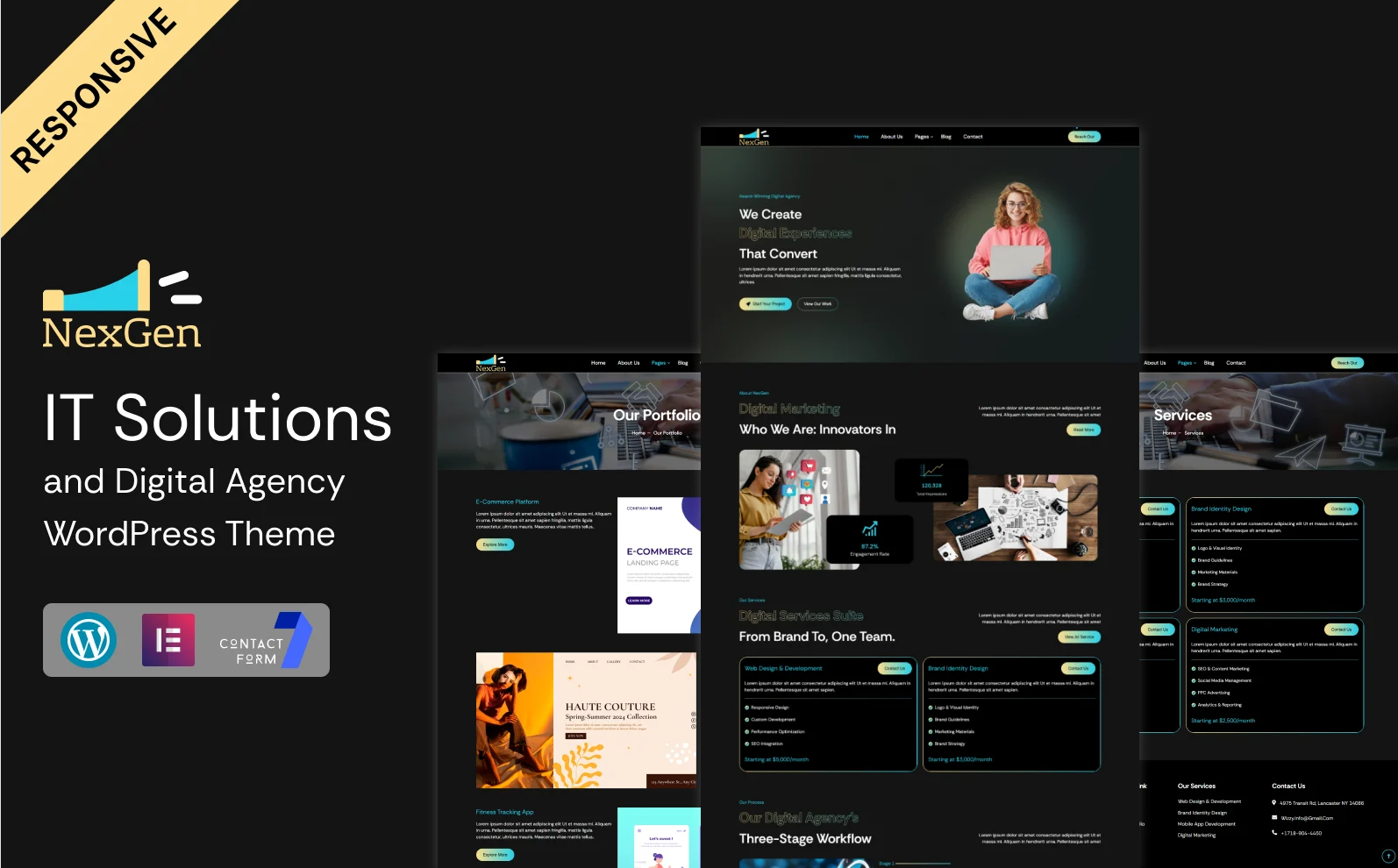 NexGen - IT Solutions $ Digital Agency WordPress Elementor Theme