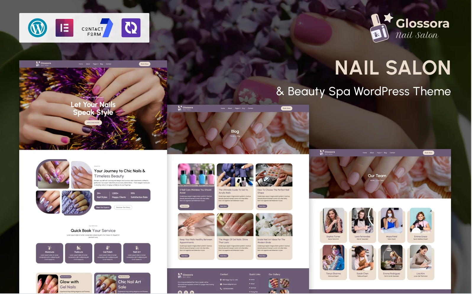 Glossora – Nail Salon & Beauty Spa WordPress Theme