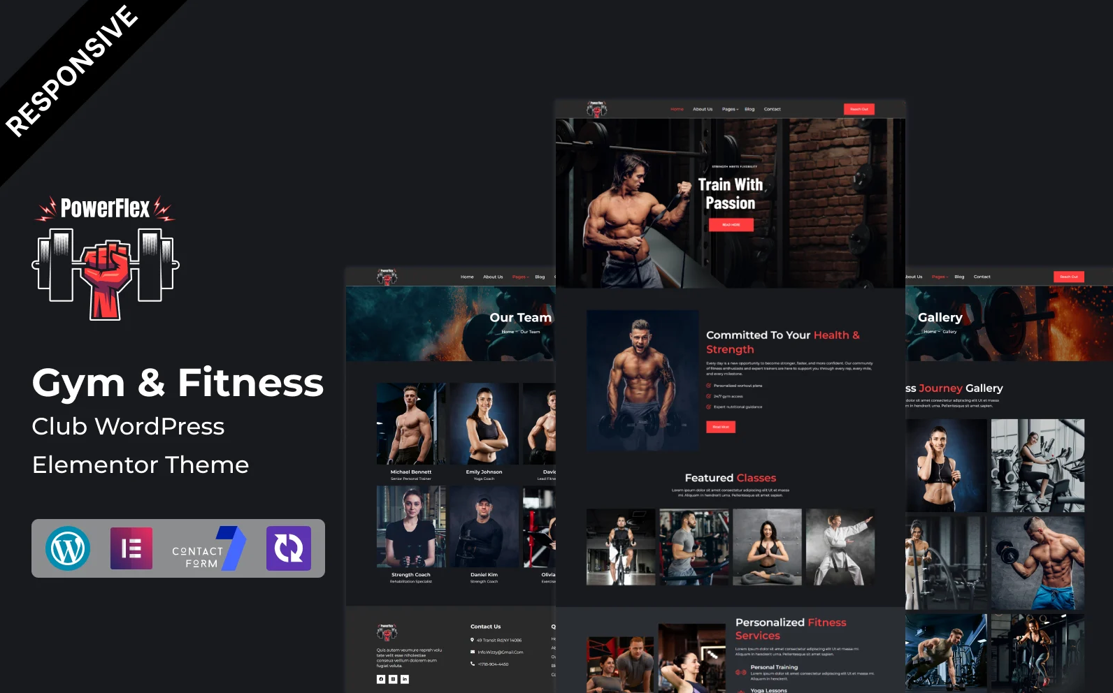 PowerFlex - Gym & Fitness Club WordPress Elementor Theme