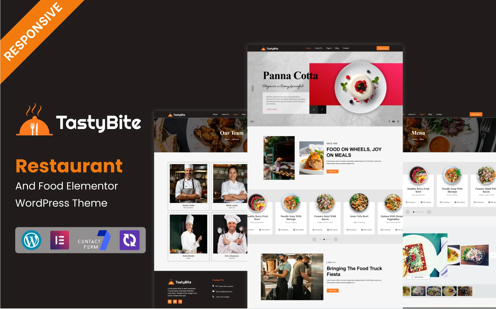 TastyBite - Street Food Restaurant Elementor Wordpress Theme