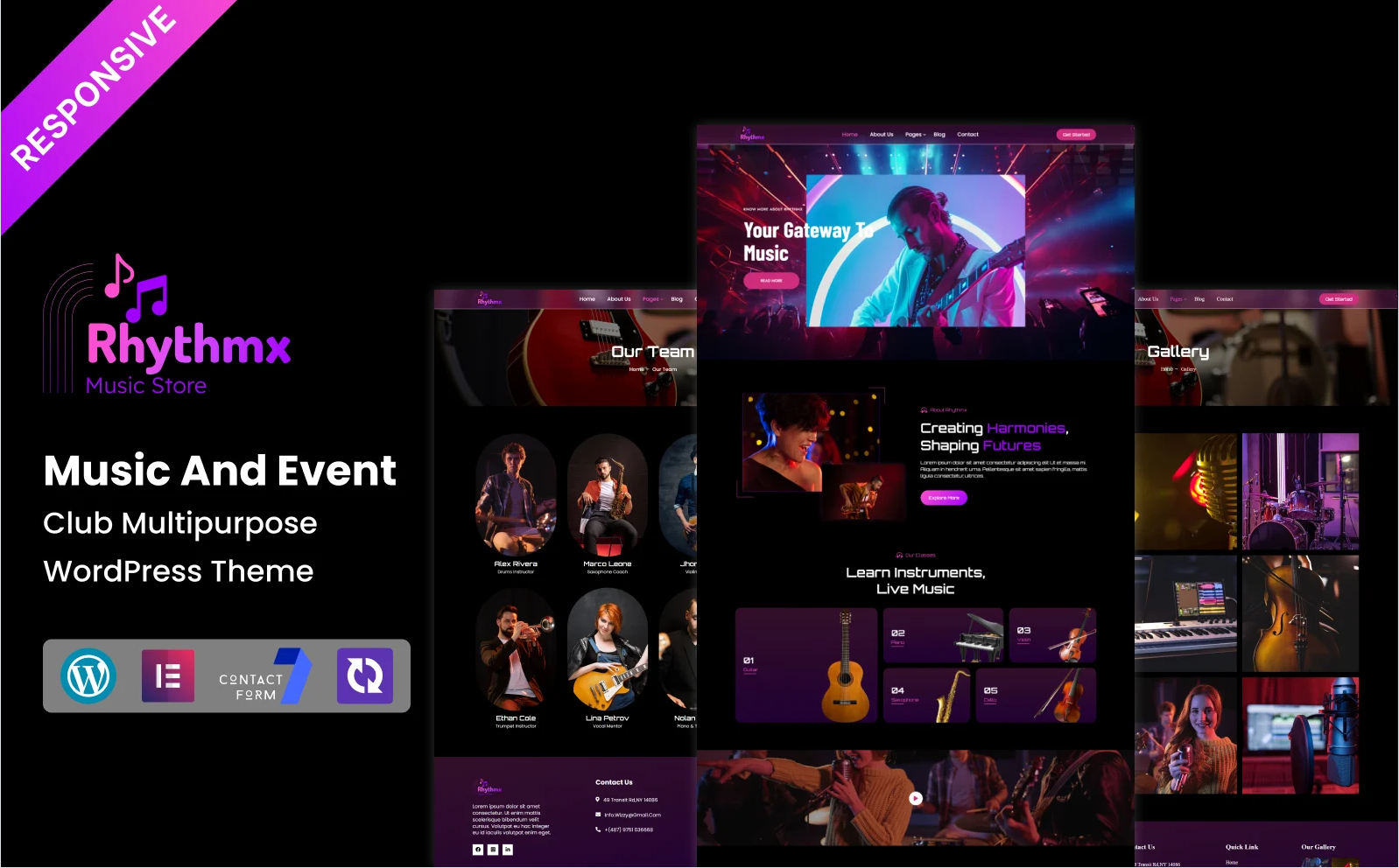 Rhythmx - Music And Event Club Multipurpose Responsive WordPress Theme