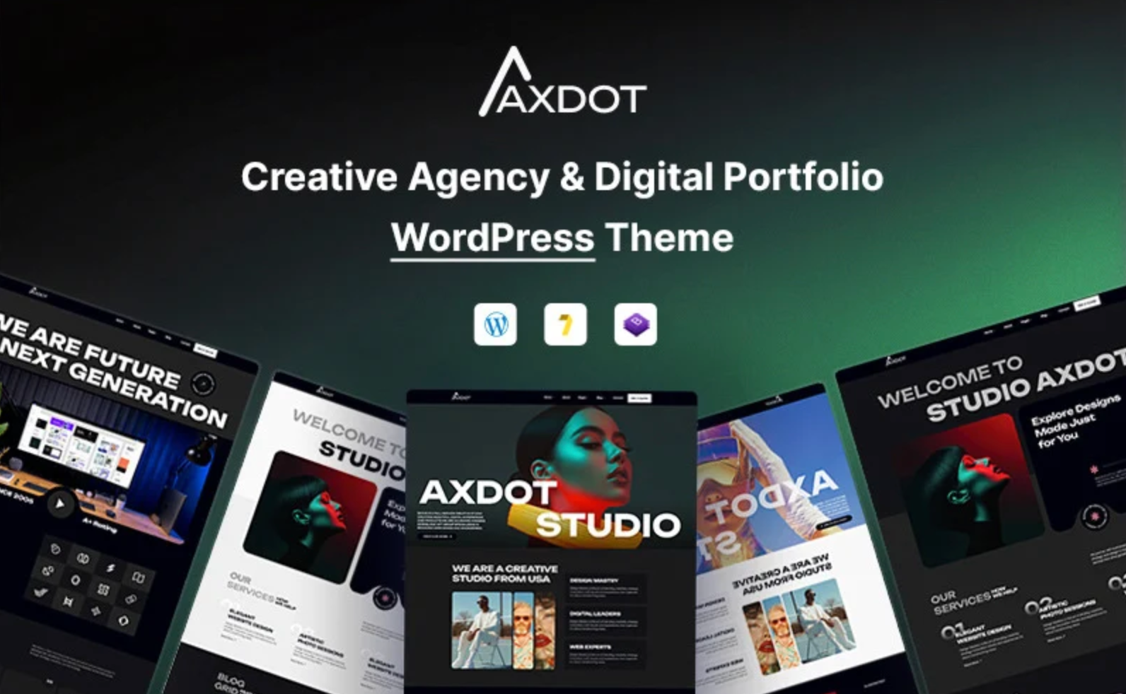 Axdot – Creative Agency & Digital Portfolio WordPress Theme