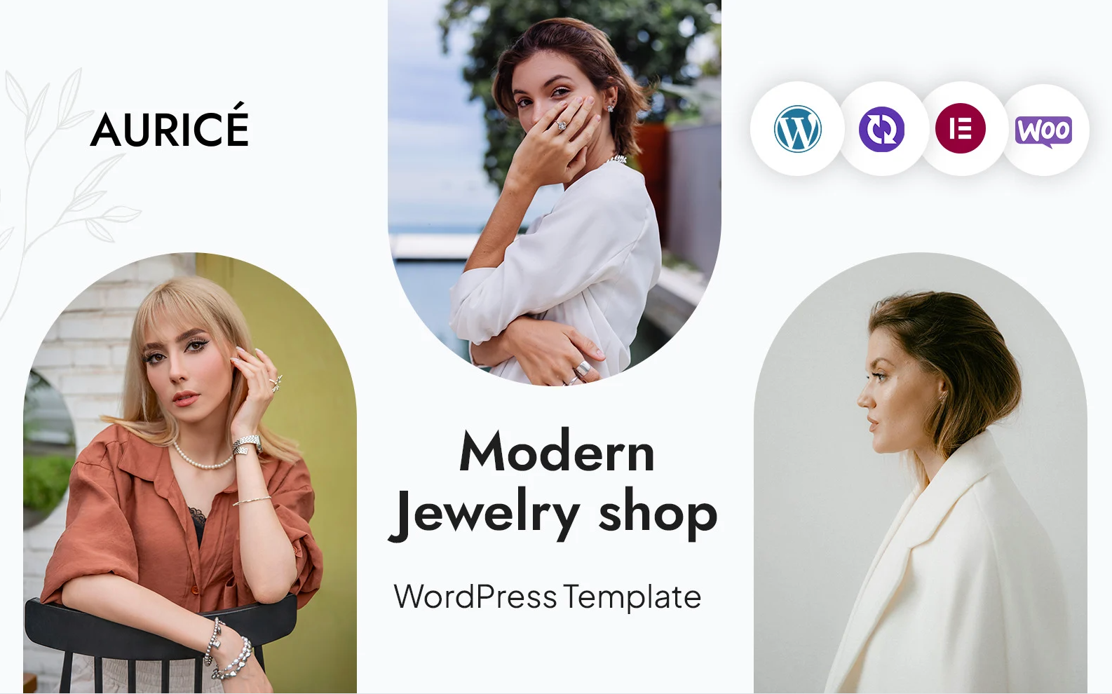 Aurice - Modern Jewelry Store WordPress CMS Elementor Template