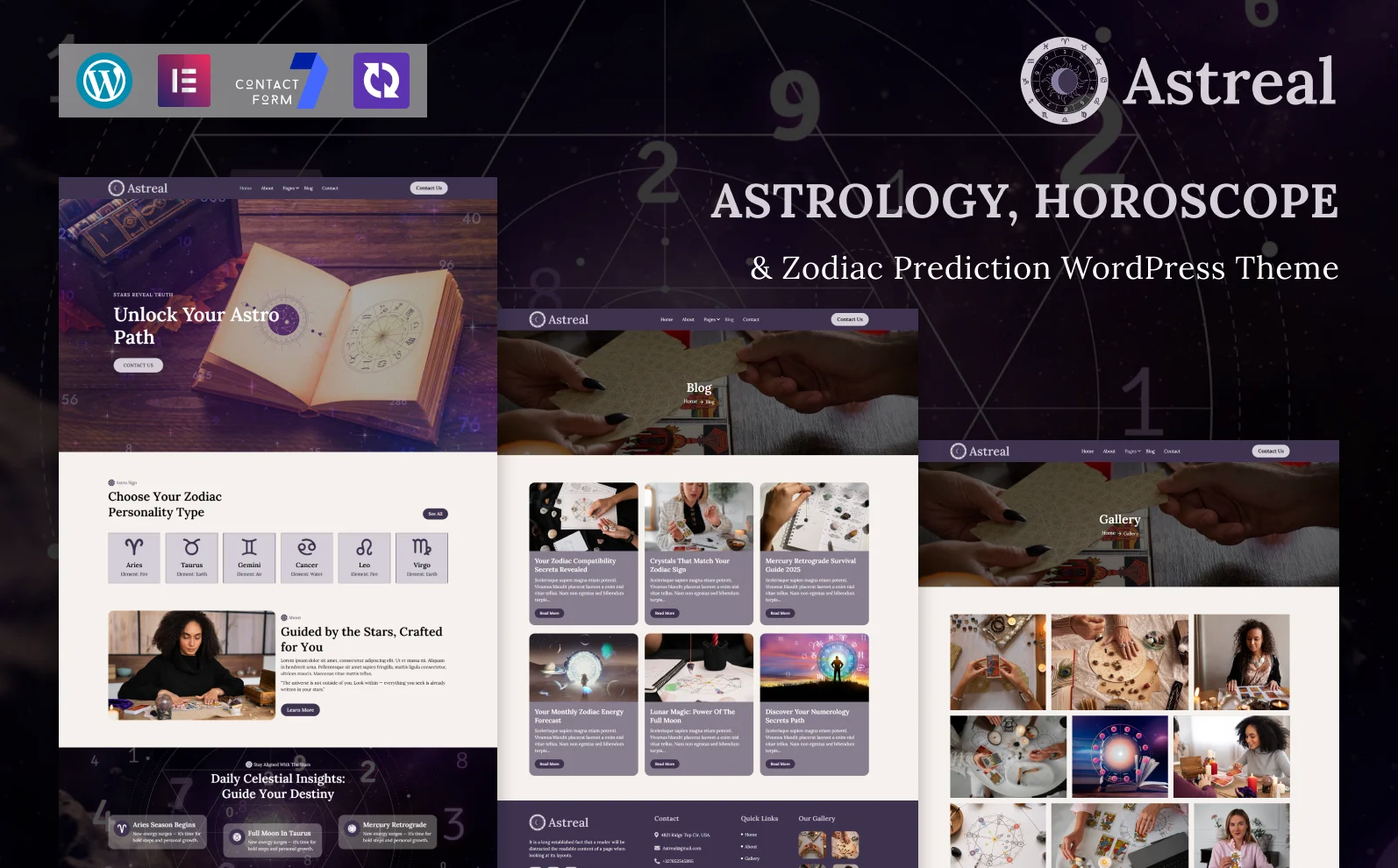 Astreal – Astrology, Horoscope & Zodiac Prediction WordPress Theme