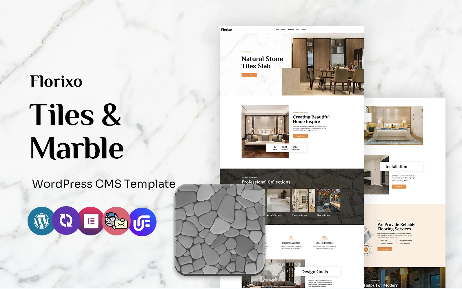 florixo - Marble And Tiles Multipurpose WordPress Elementor Theme
