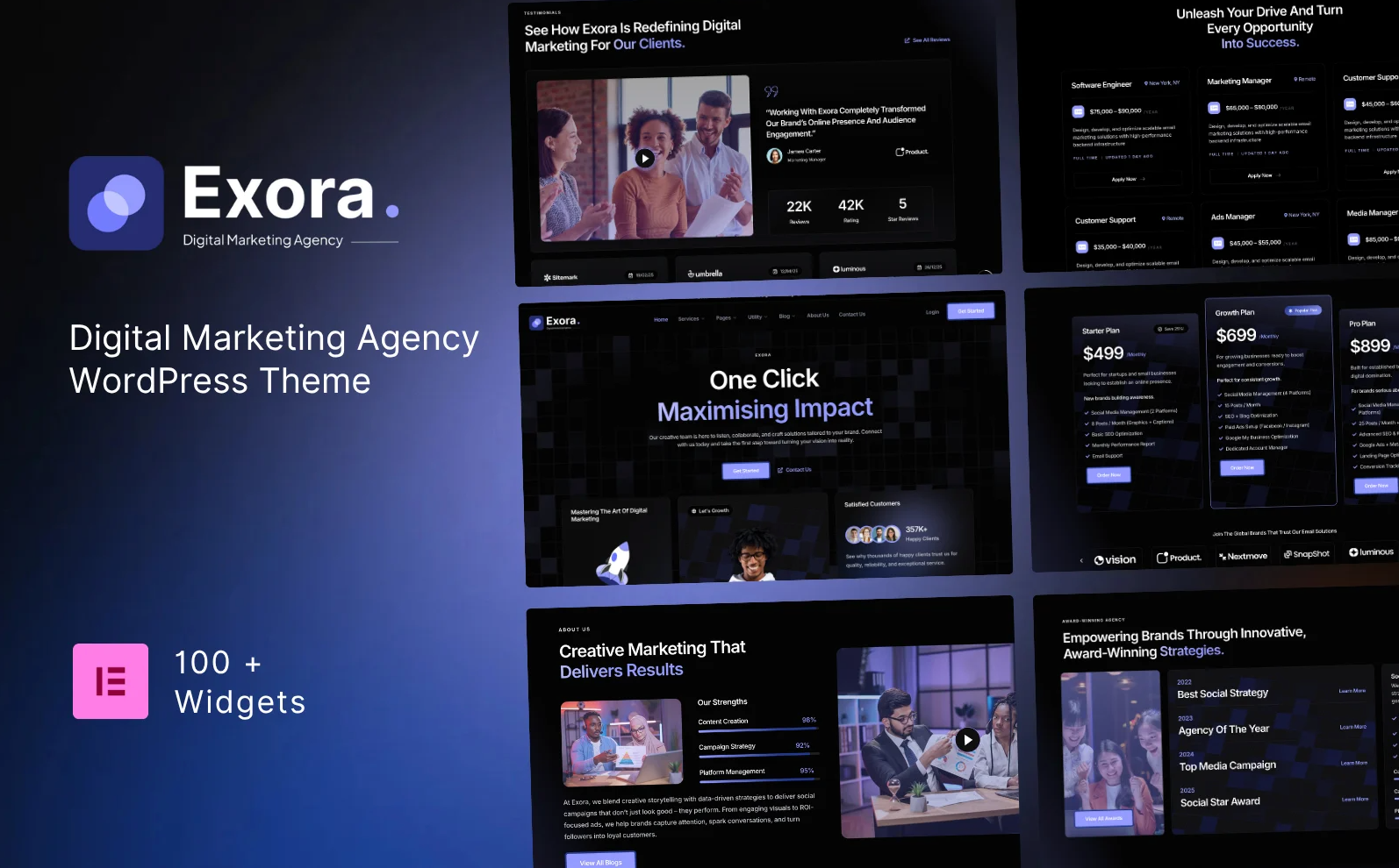 Exora - Digital Marketing Agency WordPress Theme