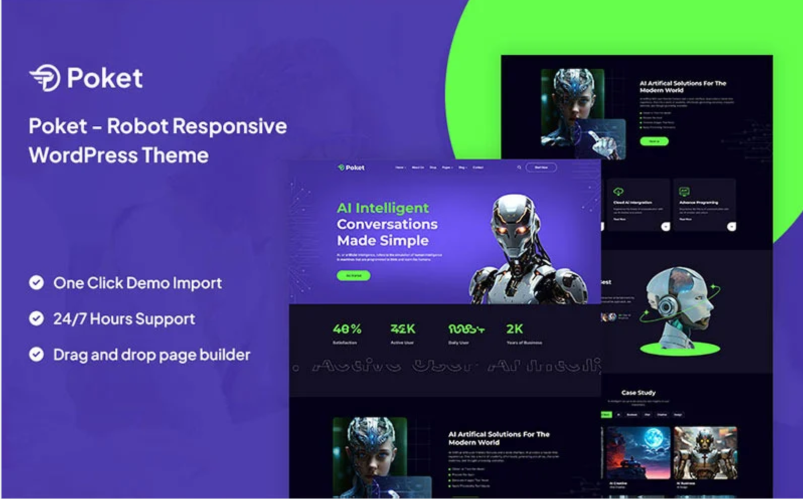 Poket - AI Robot WordPress Theme