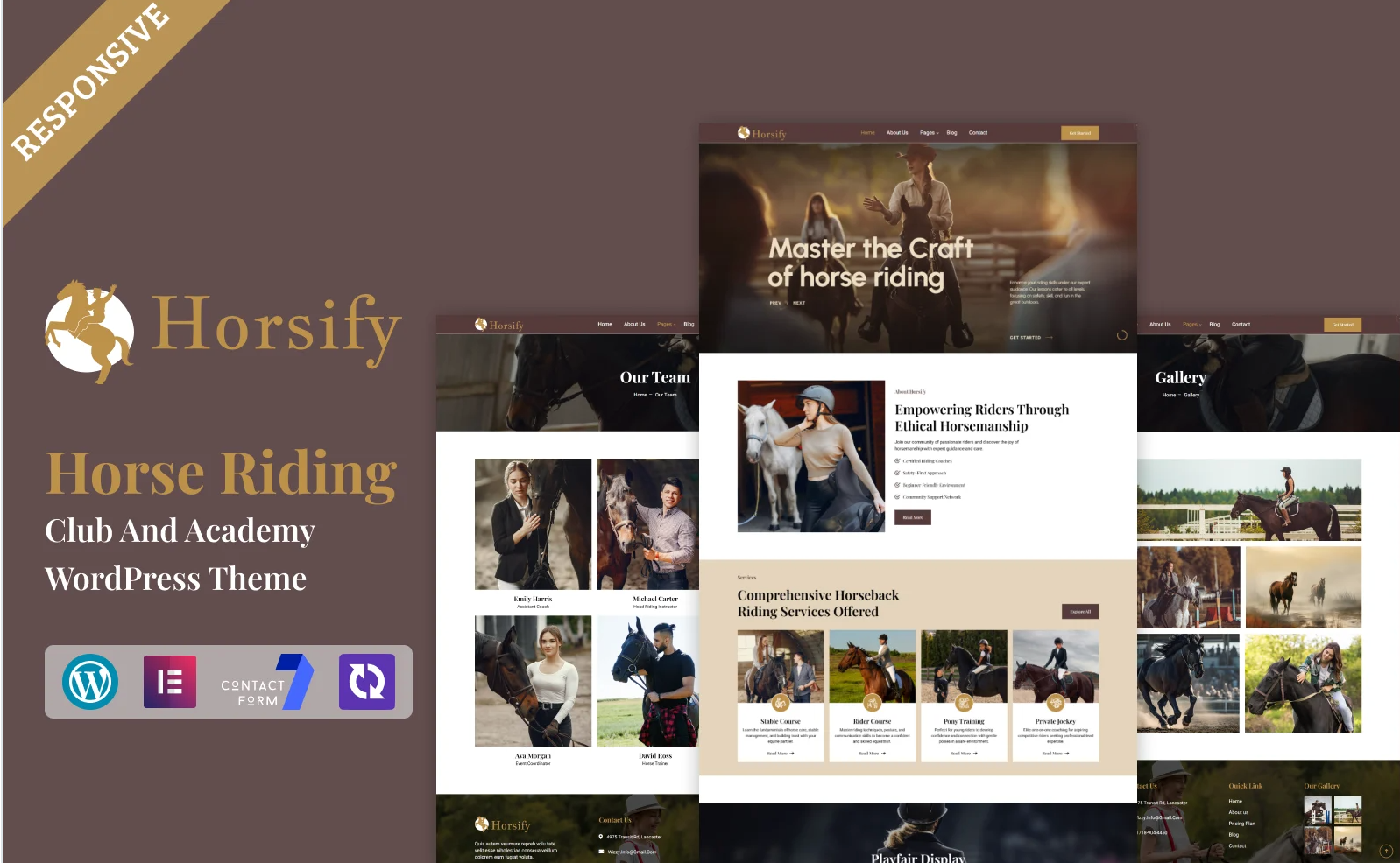 Horse Riding Club And Academy Multipurpose WordPress Elementor Theme