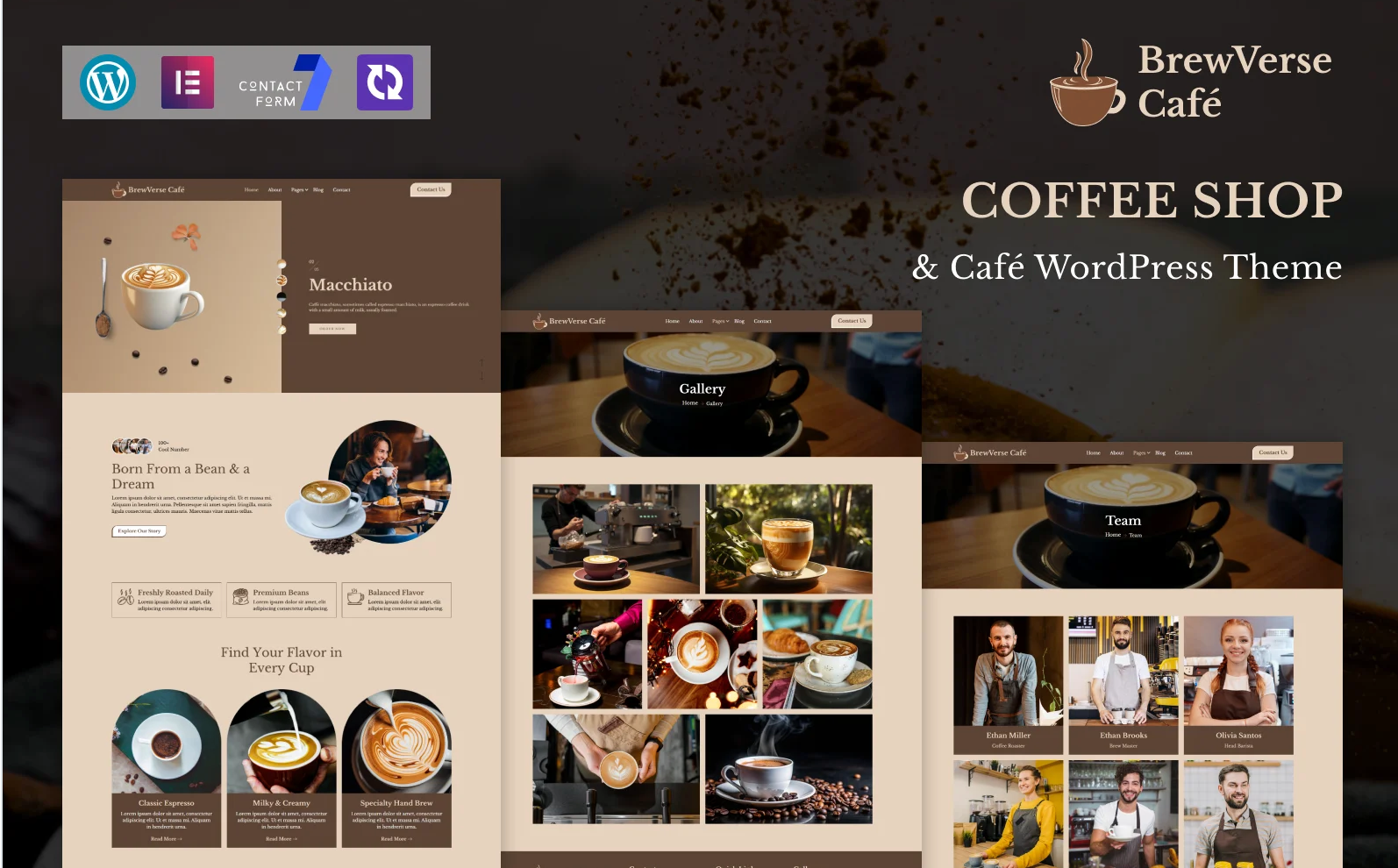 BrewVerse Café – Coffee Shop & Café WordPress Theme