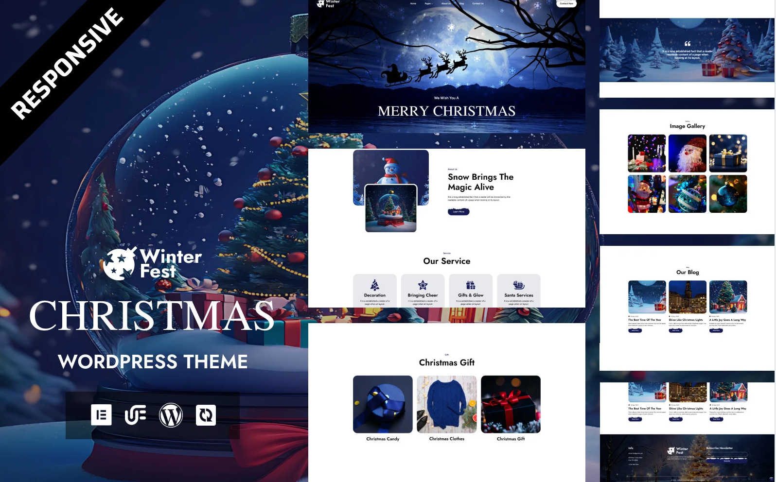 Winter Fest - XmasWonder Festive Events & Christmas Celebration WordPress Elementor Theme