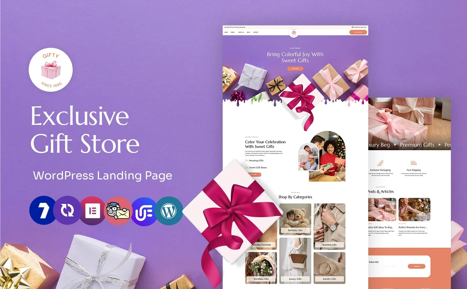 Gifty - Gift Store Multipurpose WordPress Elementor Theme