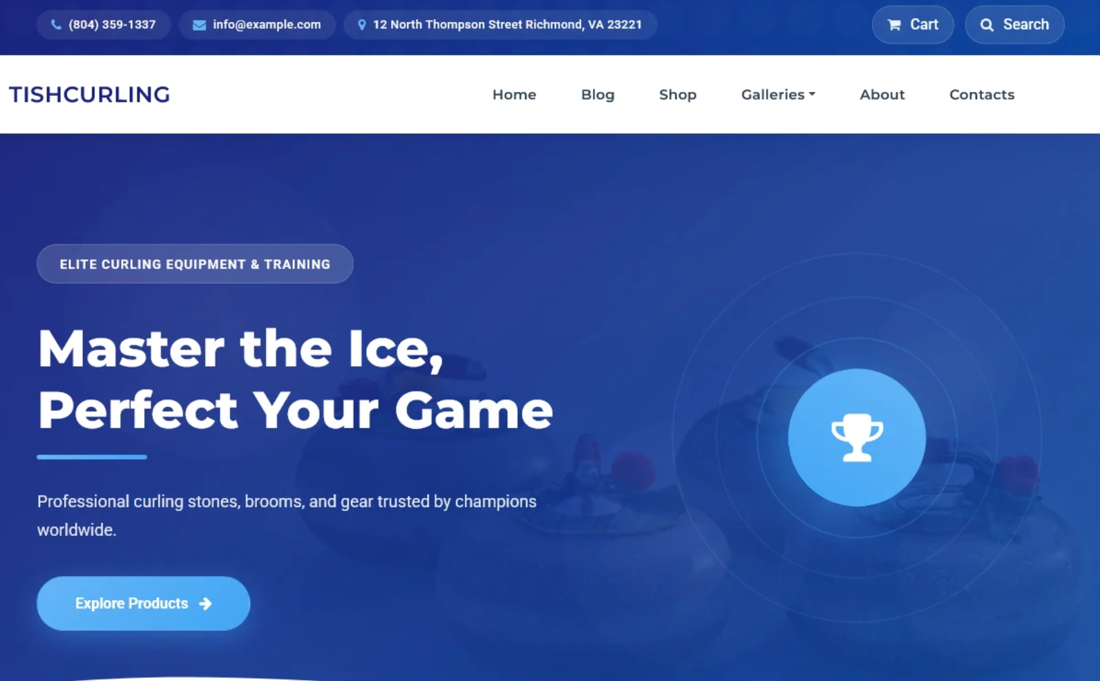 TishCurling - Curling WordPress Theme