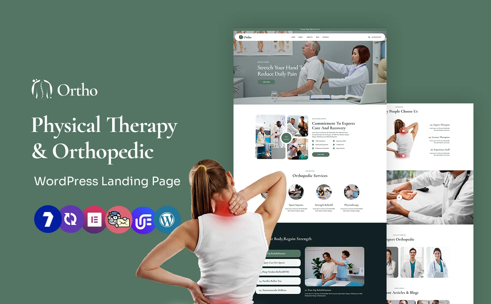 Ortho - Physical Therapy and Physiotherapy Multipurpose WordPress Elementor Theme