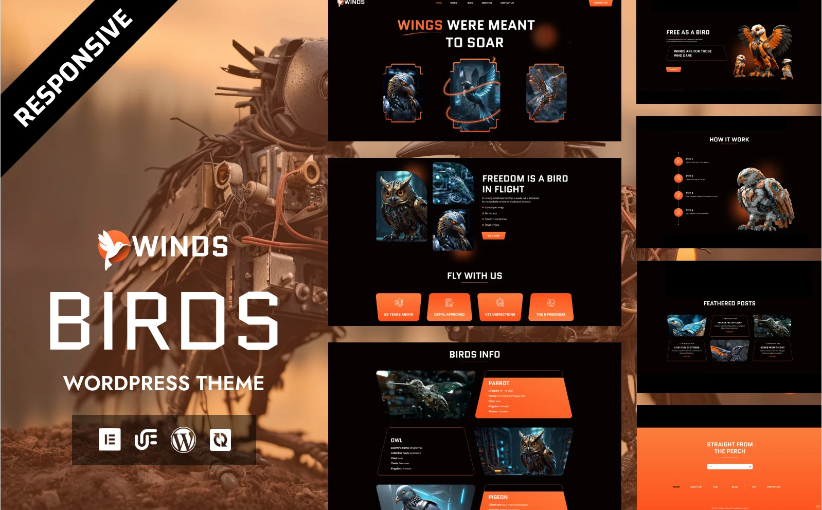 Winds - BirdHaven Wildlife Sanctuary & FeatherBloom Bird Breeding WordPress Elementor Theme