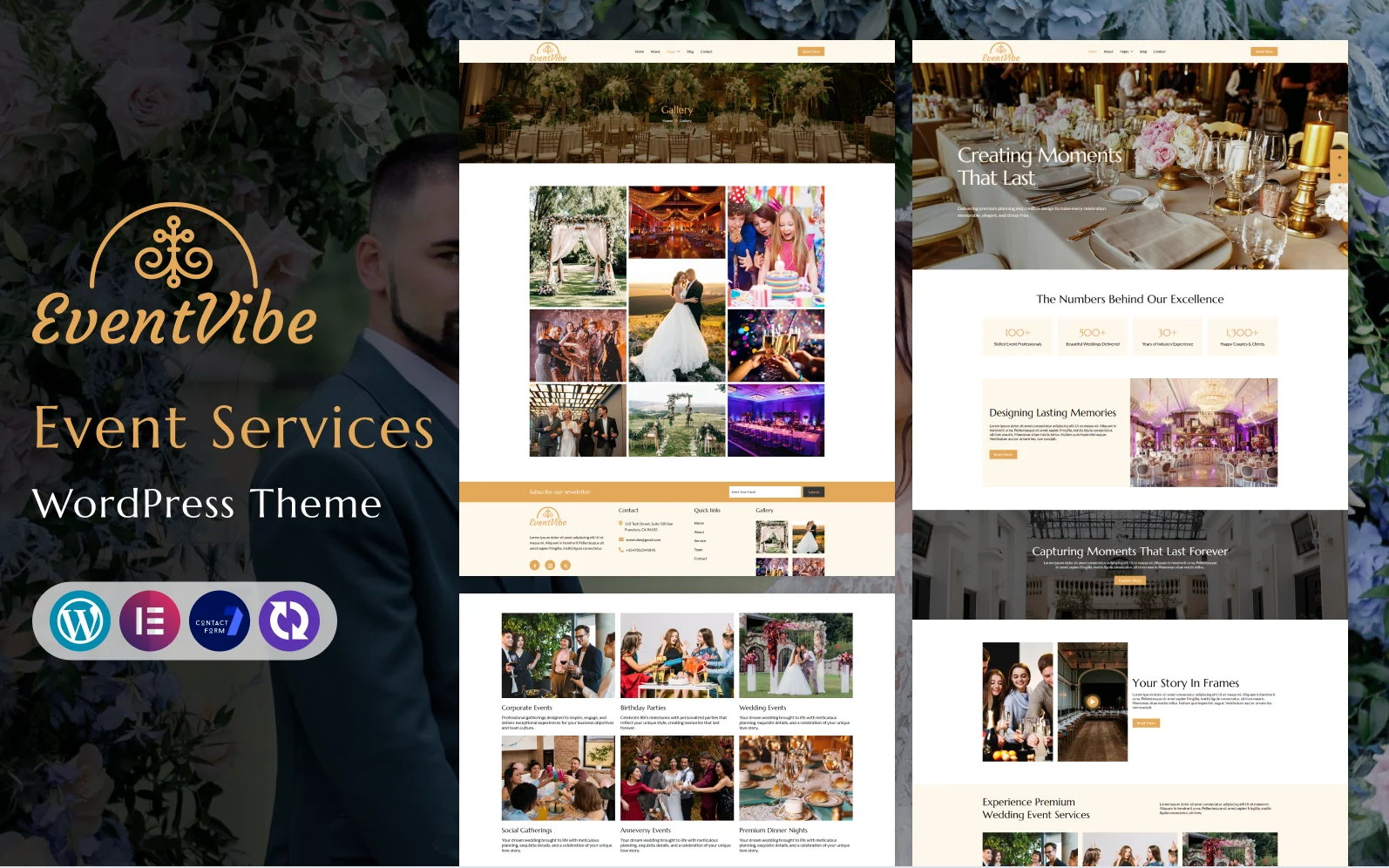 EventVibe – Wedding Planner And Event Organizer WordPress Theme