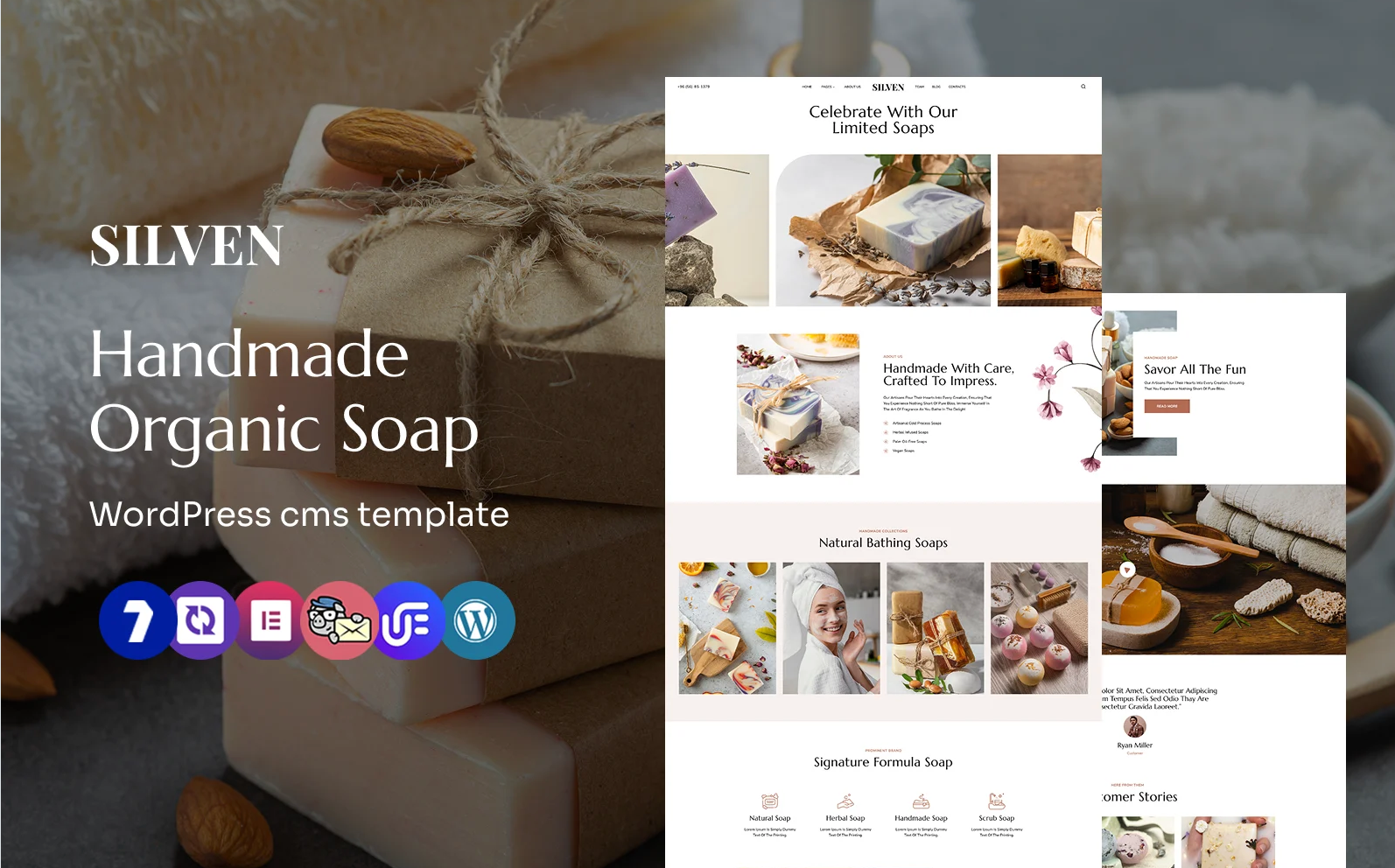 Silven - Handmade Soap and Crafts Shop Multipurpose WordPress Elementor Theme
