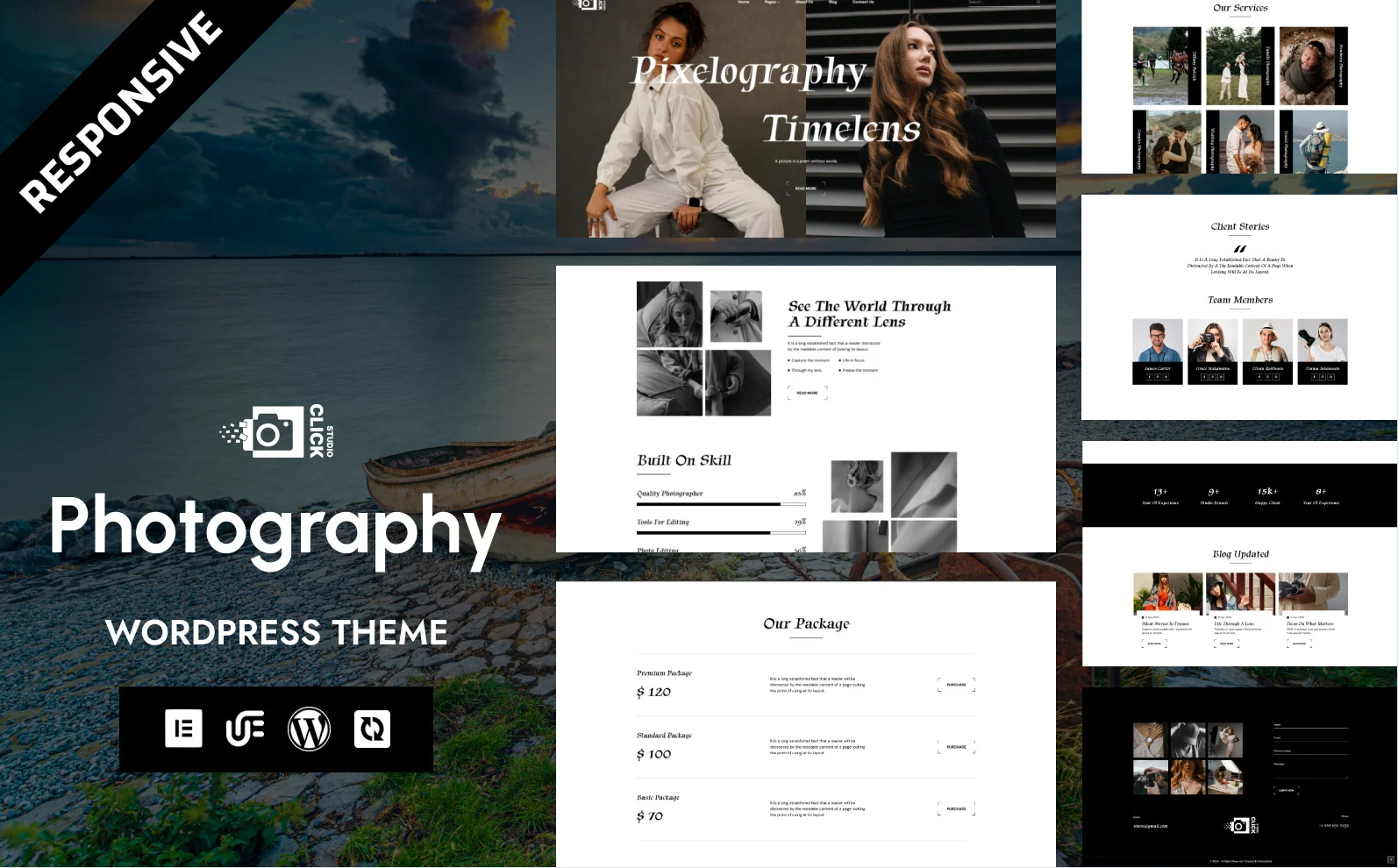 Click - ShutterGlow Fashion & Commercial Photography WordPress Elementor Theme