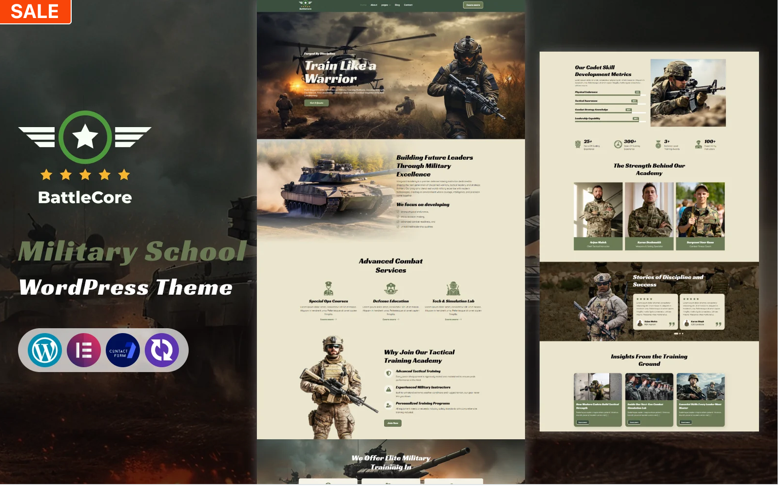 BattleCore – Military & Tactical Training WordPress Theme