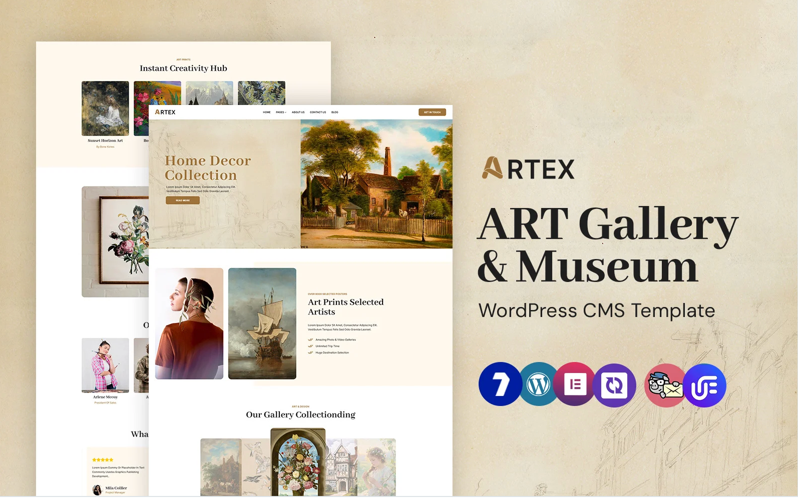 Artex - Art Gallery and Museum WordPress Elementor Theme