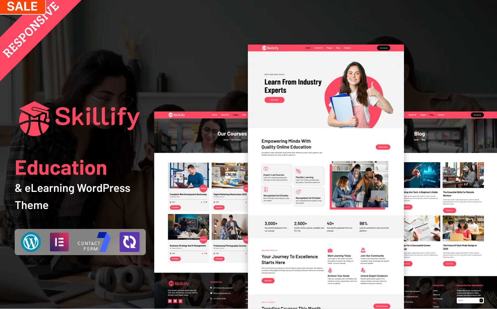 Skillify - Education & eLearning WordPress Elementor Theme
