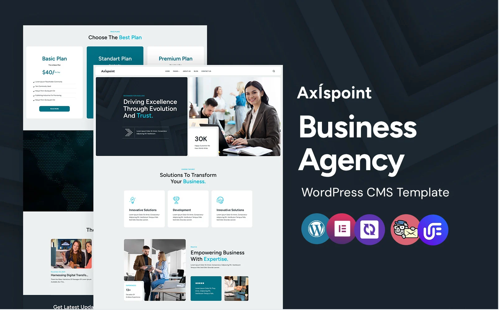 Axispoint - Business Agency WordPress Elementor Theme