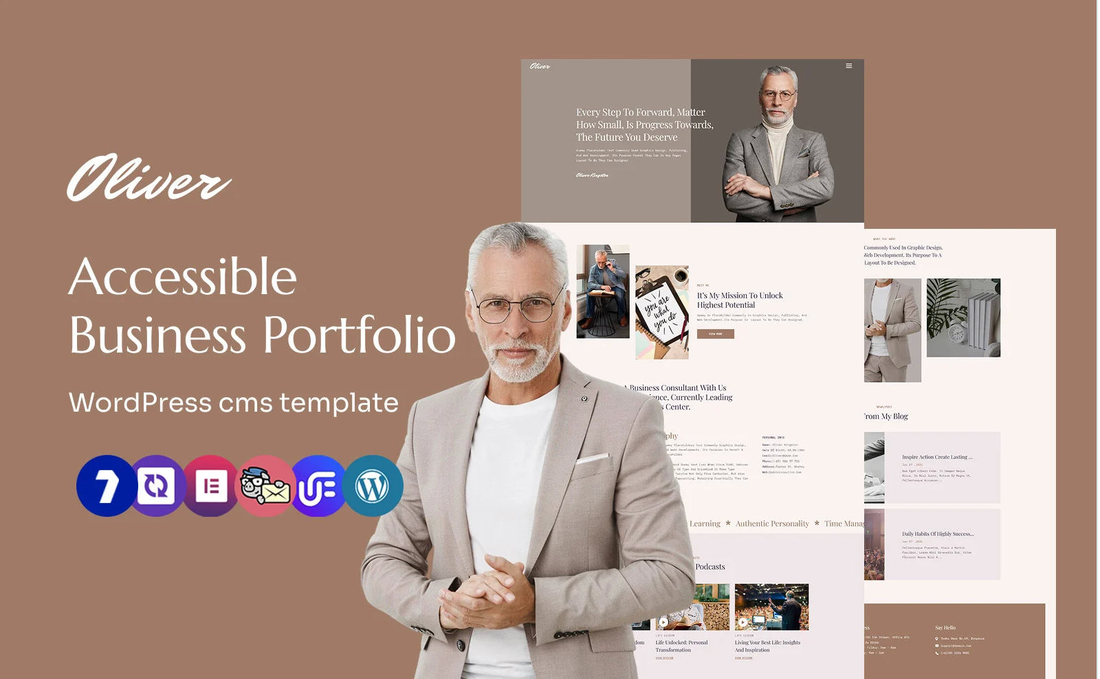 Oliver - Personal Portfolio Multipurpose WordPress Elementor Theme