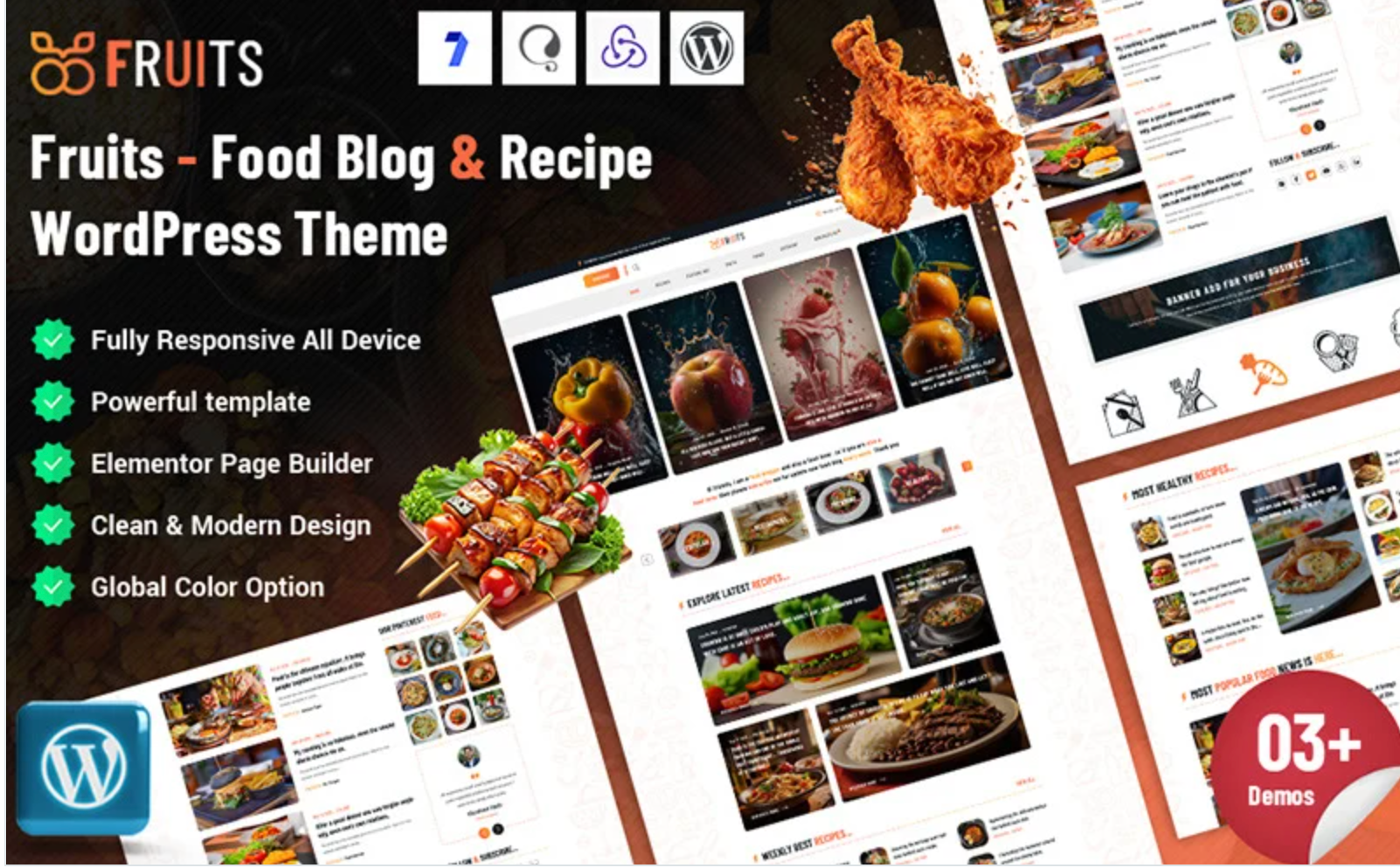 Futika - Food Blog & Recipe WordPress Theme