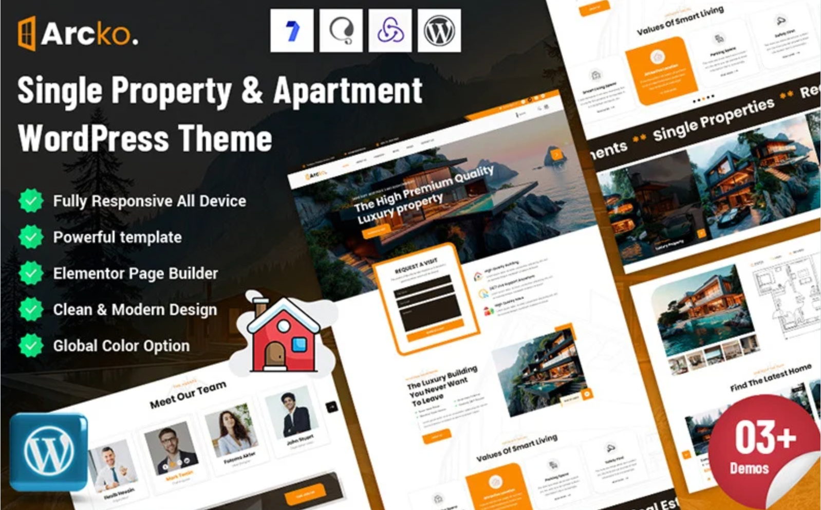 Arcko -Single Property & Apartment WordPress Theme
