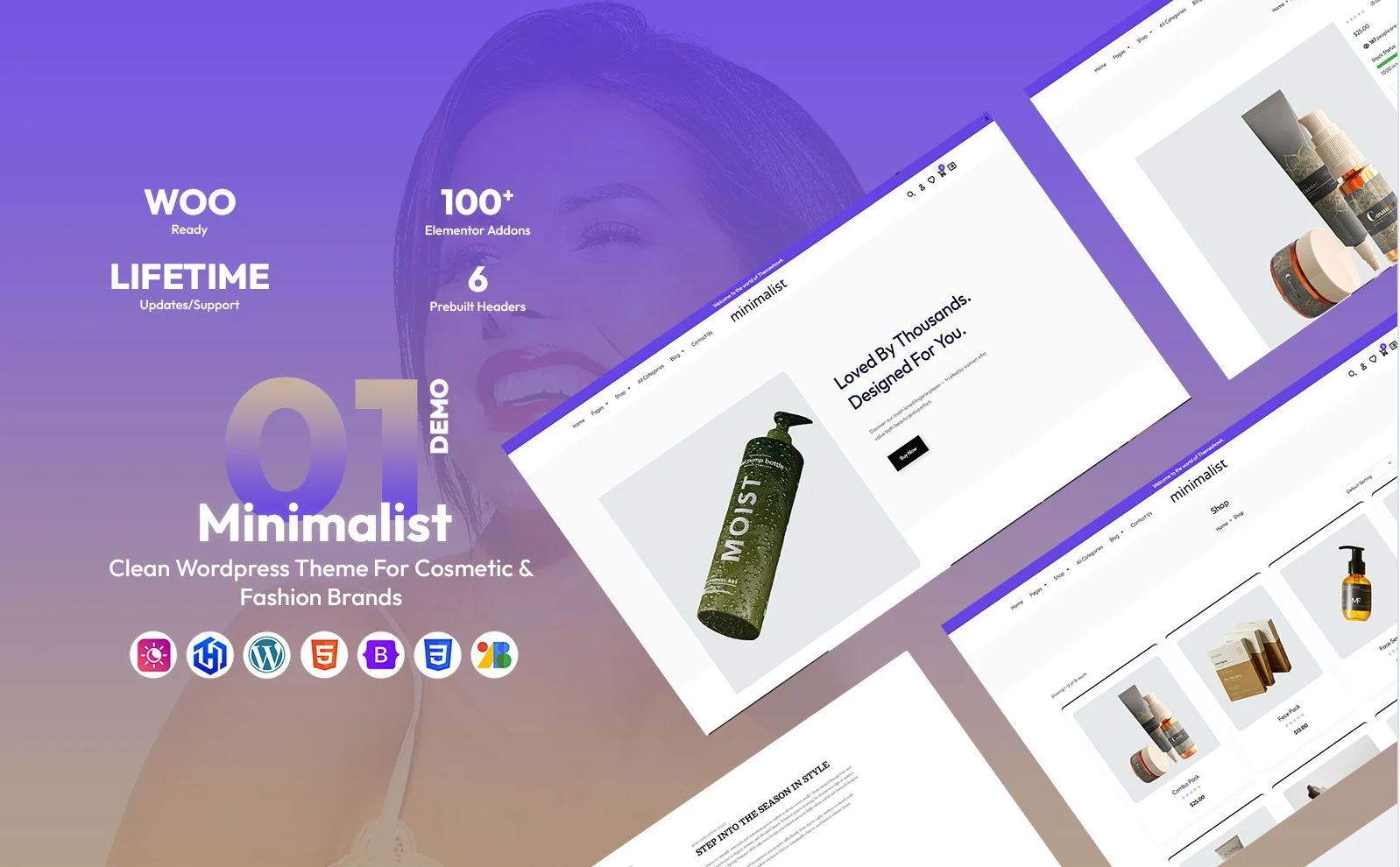 Minimalist – Clean Wordpress Theme For Cosmetic & Fashion Brands