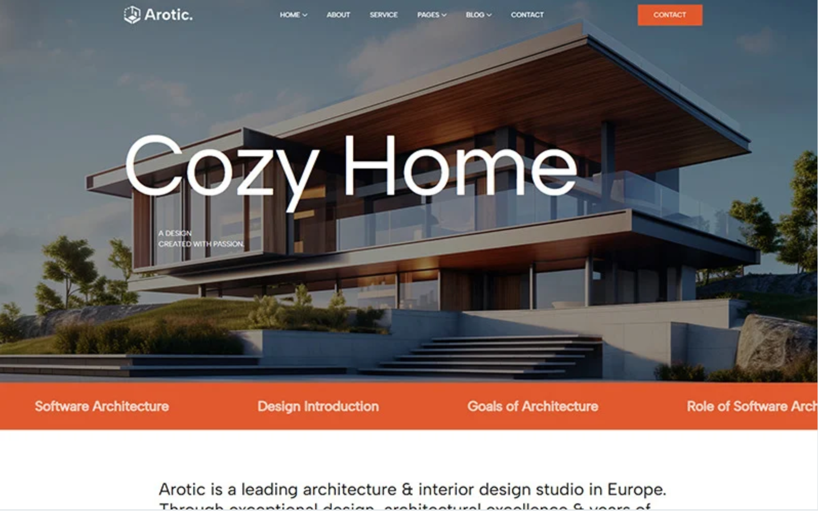 Arotic - Architect Company Responsive WordPress Theme