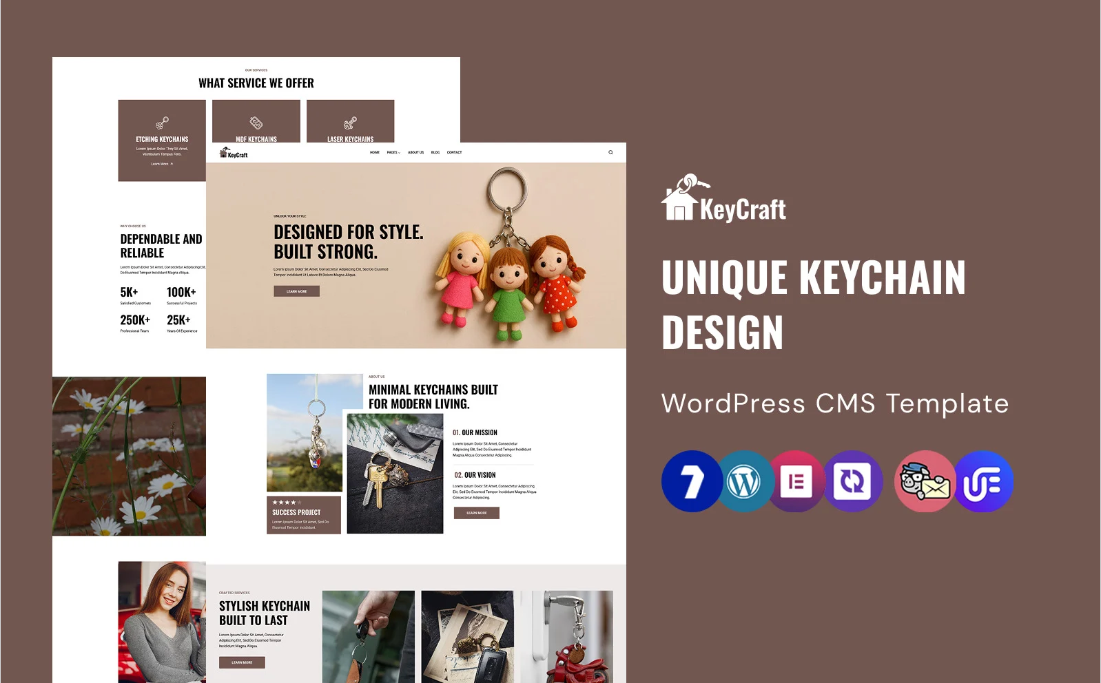 Keycraft - Keychain Store WordPress Elementor Theme