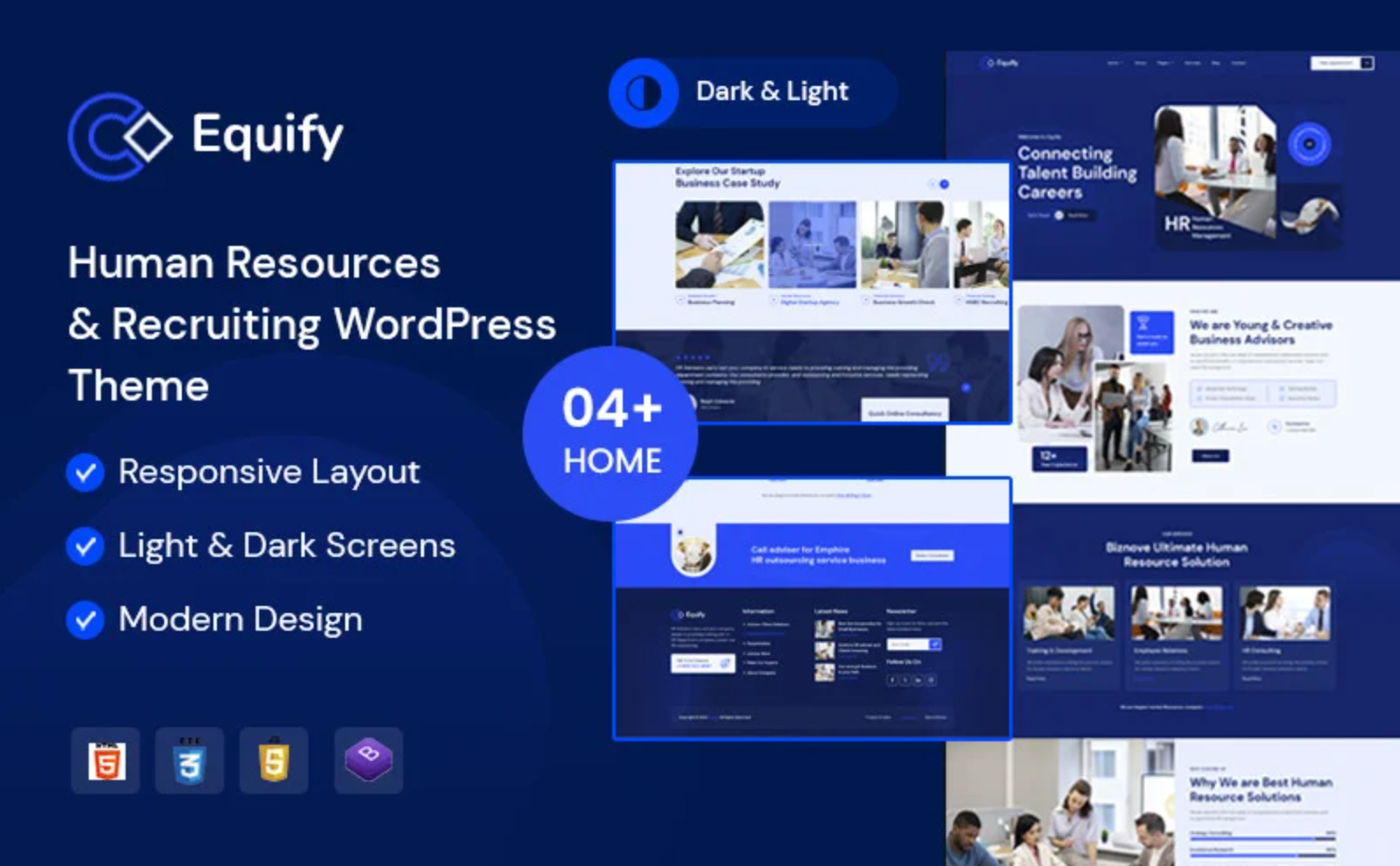 Equify – Human Resources Solutions & Business Consulting WordPress Theme