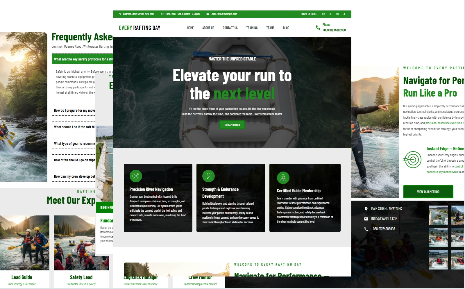 Every Rafting Day - Wordpress Theme designed with Elementor
