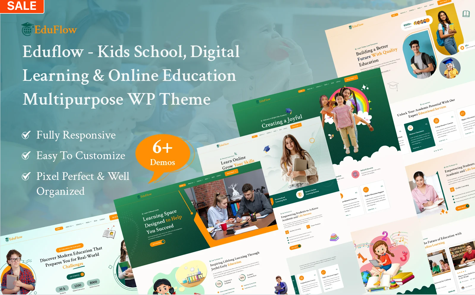 EduFlow – Kindergarten, School And Online Learning Multipurpose WordPress Theme.