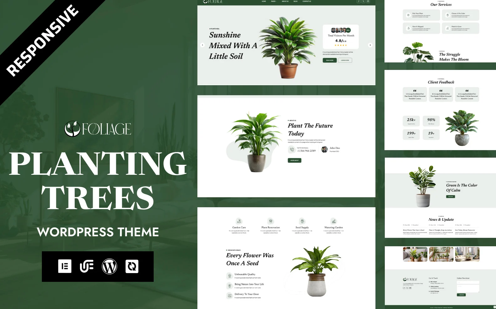 Foliage - EcoSprout Tree Planting Tree & Nature Care WordPress Elementor Theme