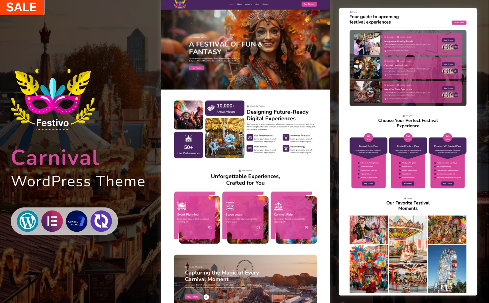 Festivo – Colorful Carnival & Festival WordPress Theme