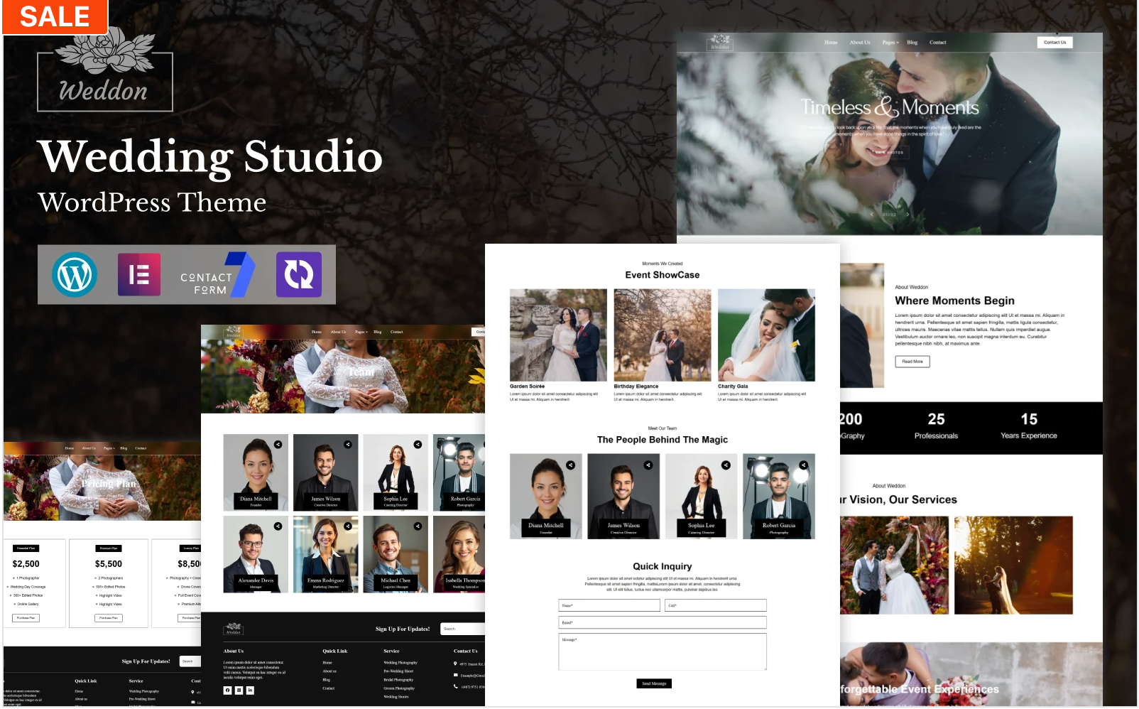 Weddon - Wedding Studio WordPress Elementor Theme