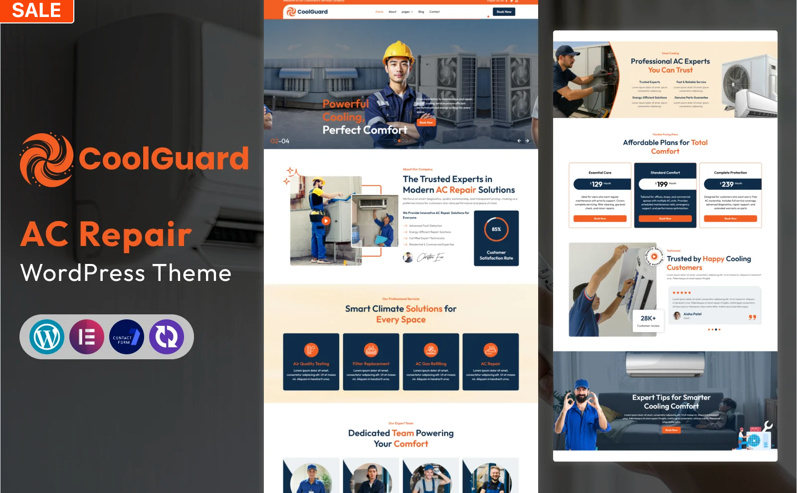 CoolGuard – AC Repair, HVAC & Cooling Services WordPress Theme