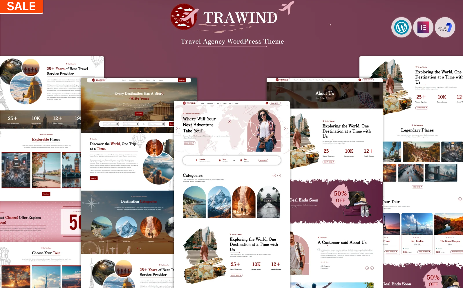 Trawind - Travel Agency Wordpress Theme