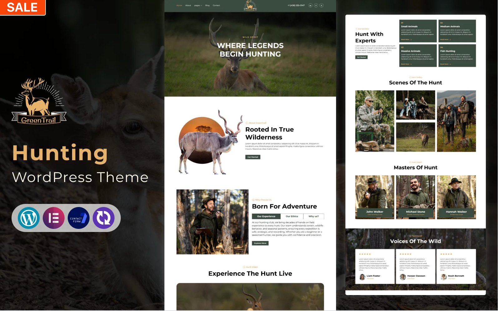 GreenTrail – Hunting & Outdoor Adventure WordPress Theme