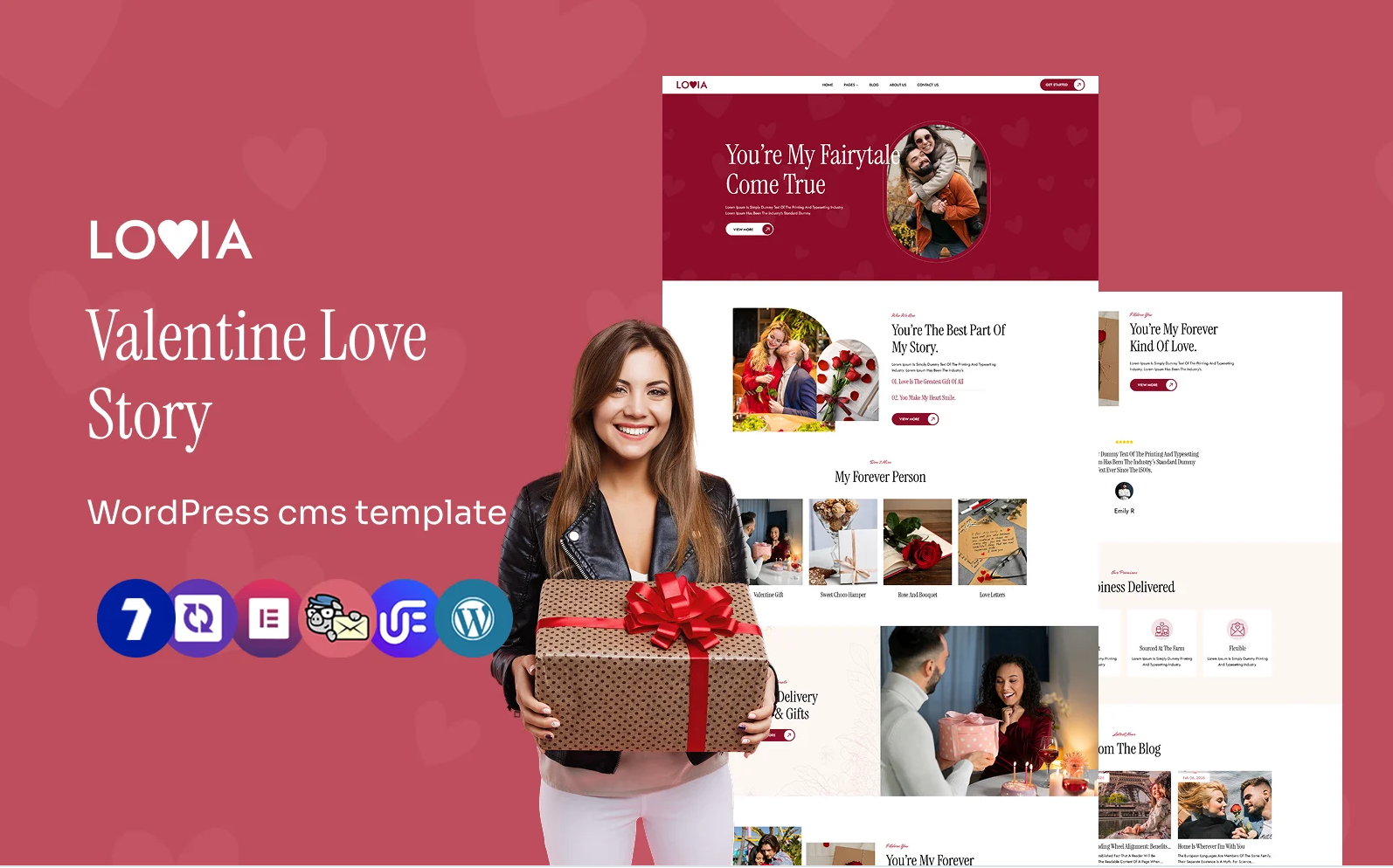Lovia - Valentine’s Day And Dating Multipurpose WordPress Elementor Theme