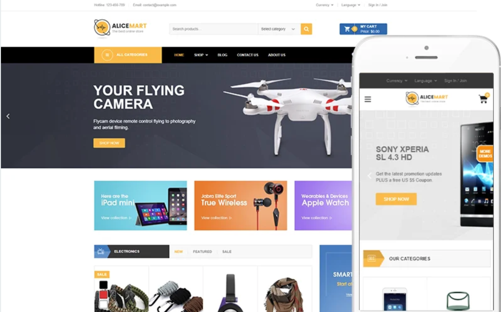 Alice Mart - Multipurpose Theme WooCommerce Theme