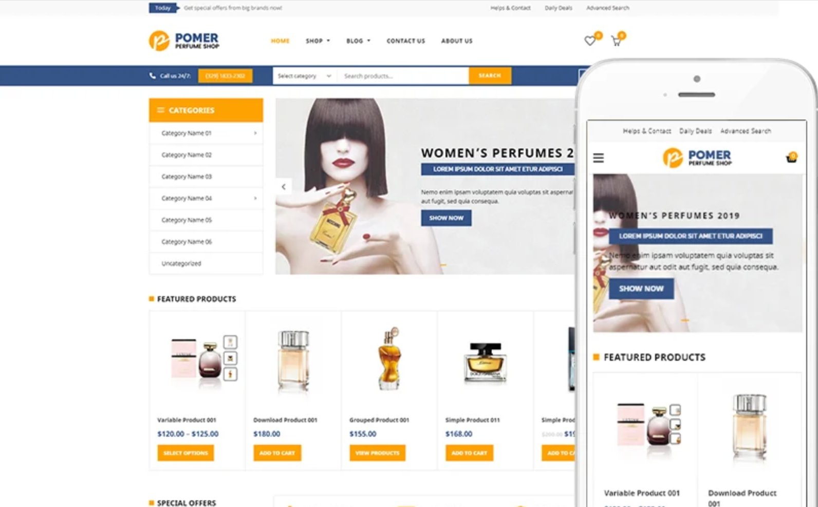 Pomer - Theme for Perfume Store WooCommerce Theme