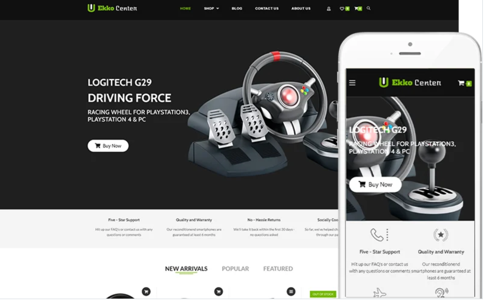 Ekko Center - Toys and Game Accessories Theme WooCommerce Theme