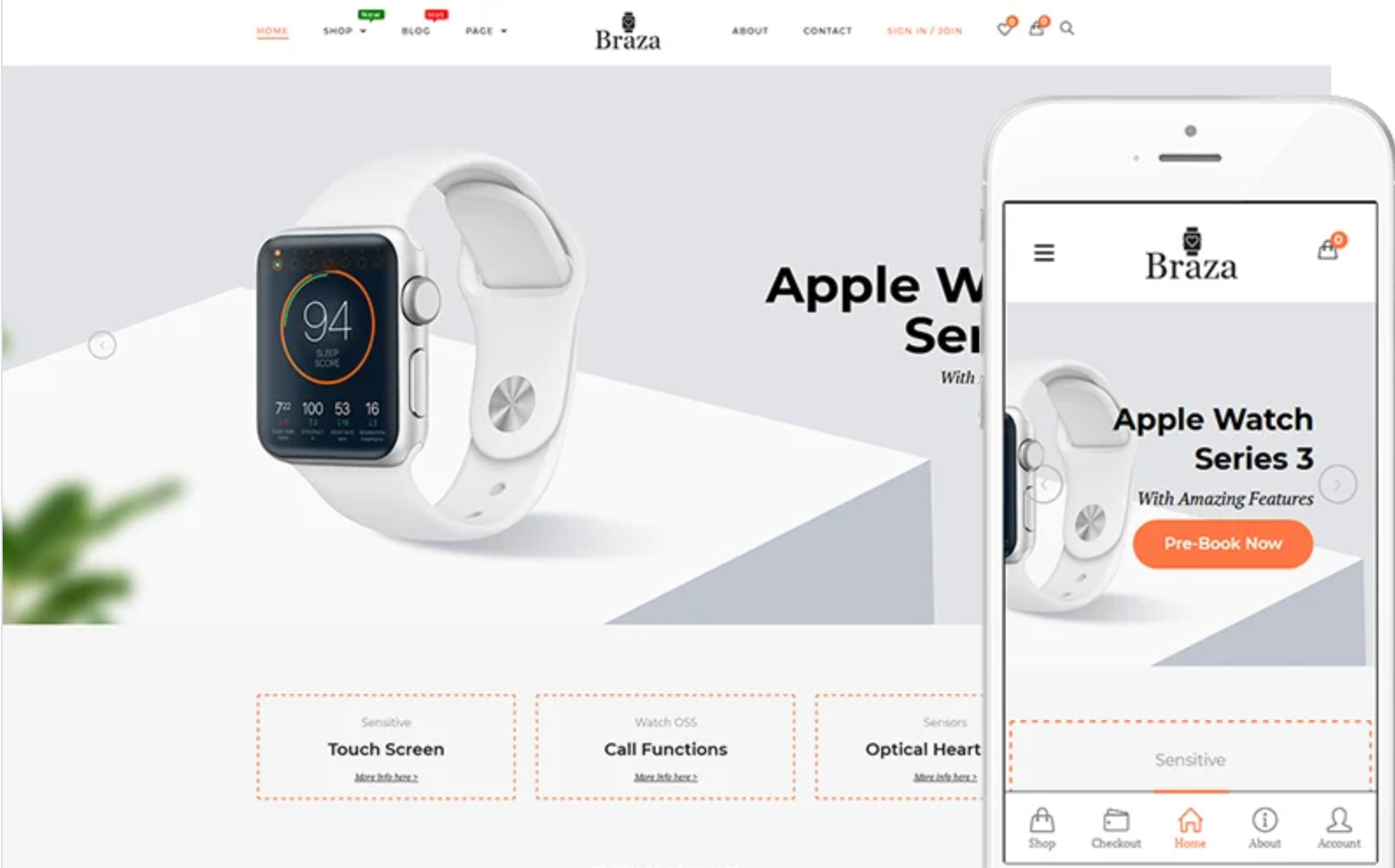 Braza - Smartwatches Shop WooCommerce Theme