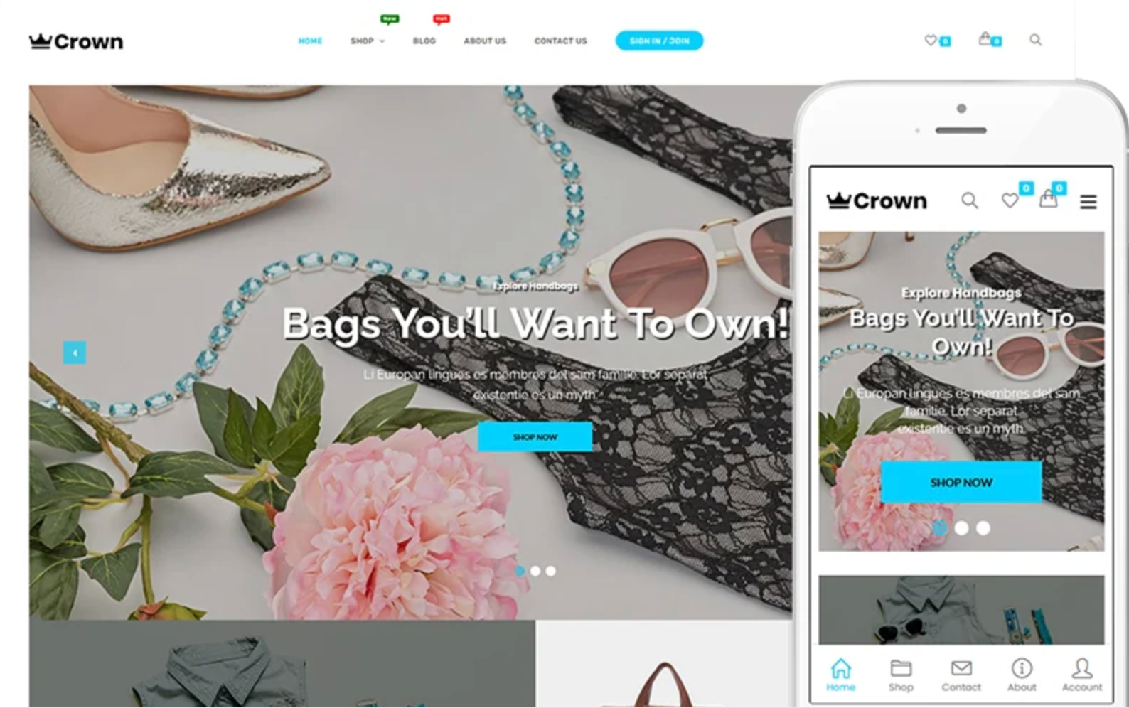 Crown - Fashion Store WooCommerce Theme