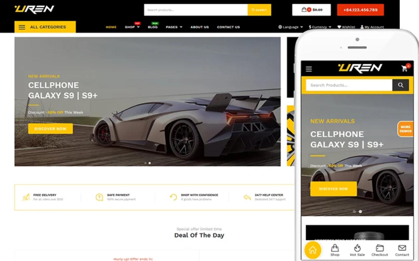 BeeShop - Theme for Kids Toys & Children Clothing Store WooCommerce Theme
