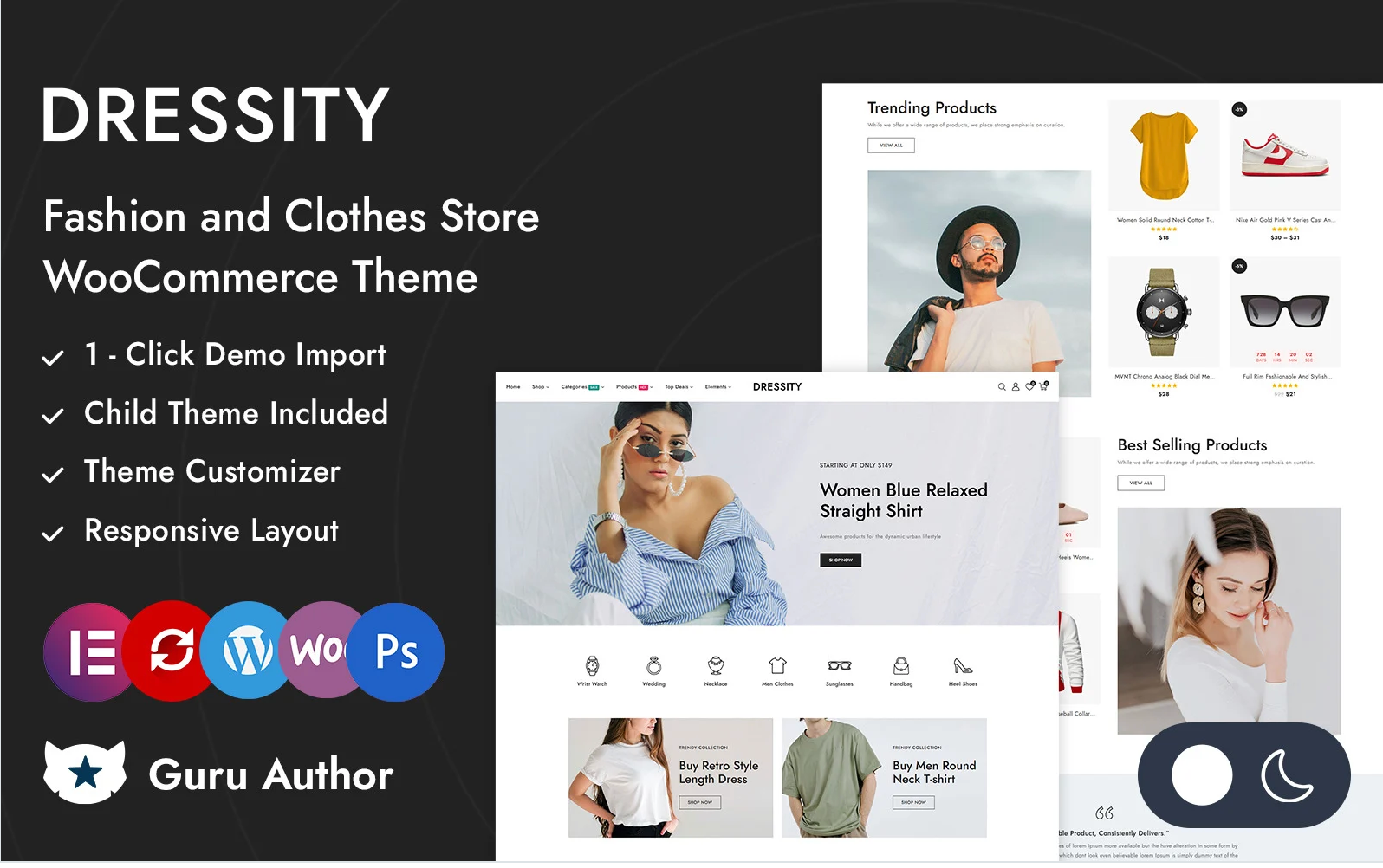 Dressity - Apparel Fashion Store Elementor WooCommerce Responsive Theme