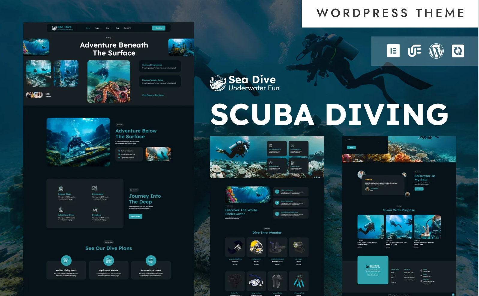 Sea Dive - Scuba Diving Expeditions & Marine Tours WordPress Elementor Theme