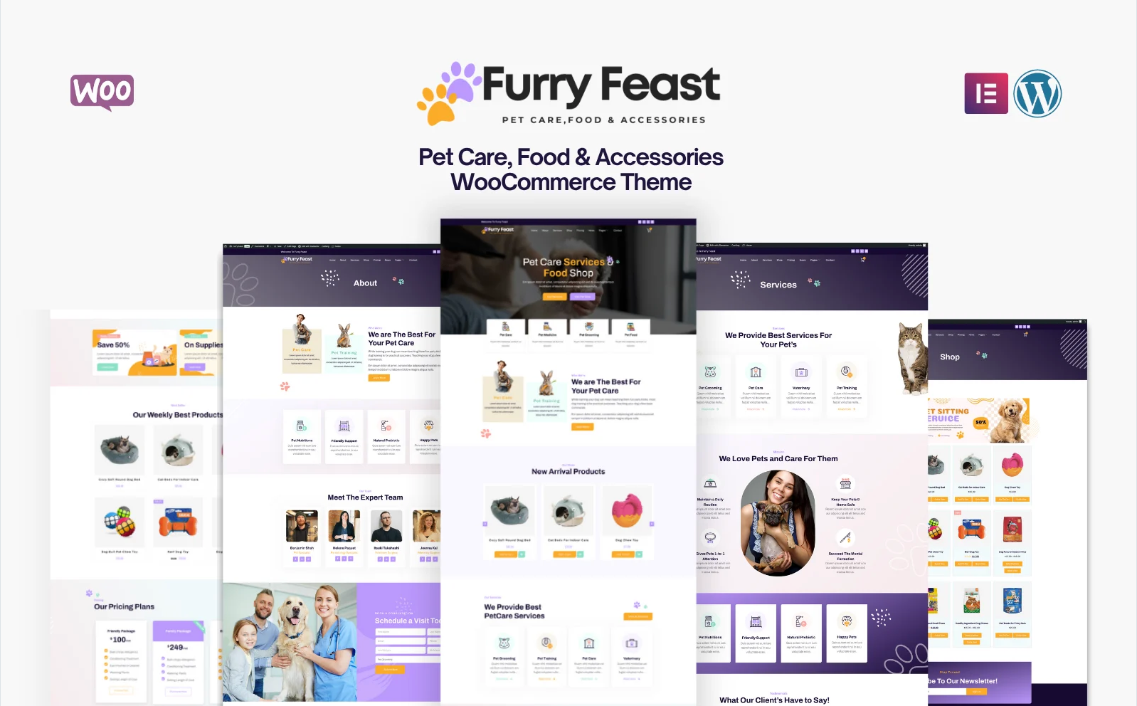 Furry Feast - Elementor WooCommerce Theme For Pet Care, Food & Accessories